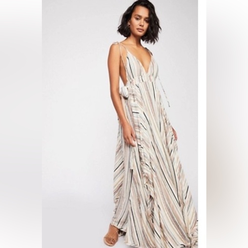 Free People Striped Maxi Dress